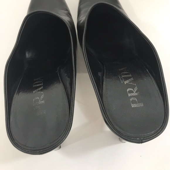 Prada leather mule pump slide - Picture 5 of 6